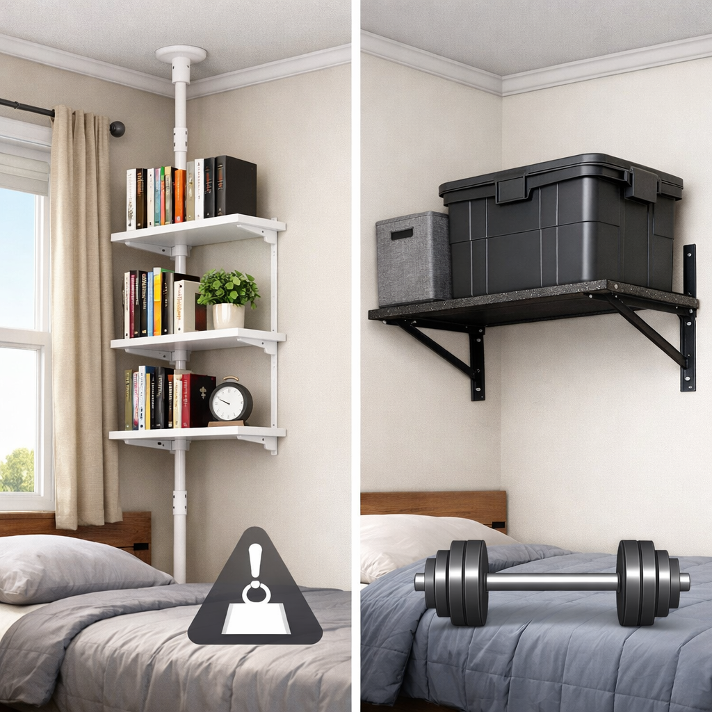 Comparison: Drill-Free Versus Anchored Dorm Shelving for Safer, Stronger Storage