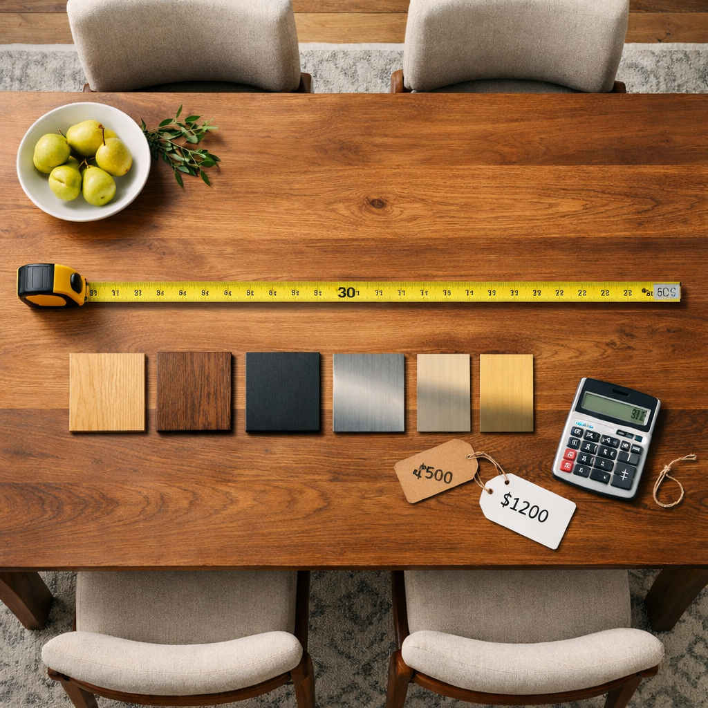 How to Choose the Best Dining Table: Size, Materials, Budget