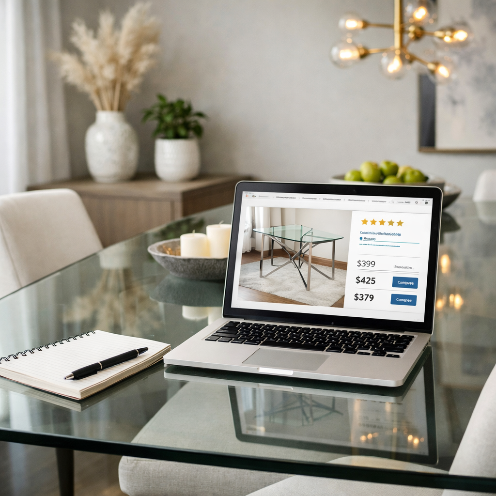 How to Choose Trusted Retailers for Glass Dining Tables Online
