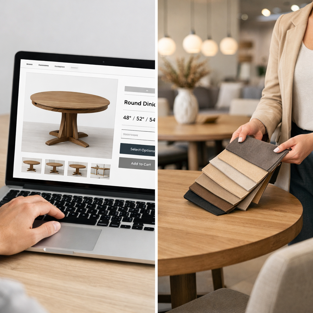 Online vs local: where to get the best round dining tables