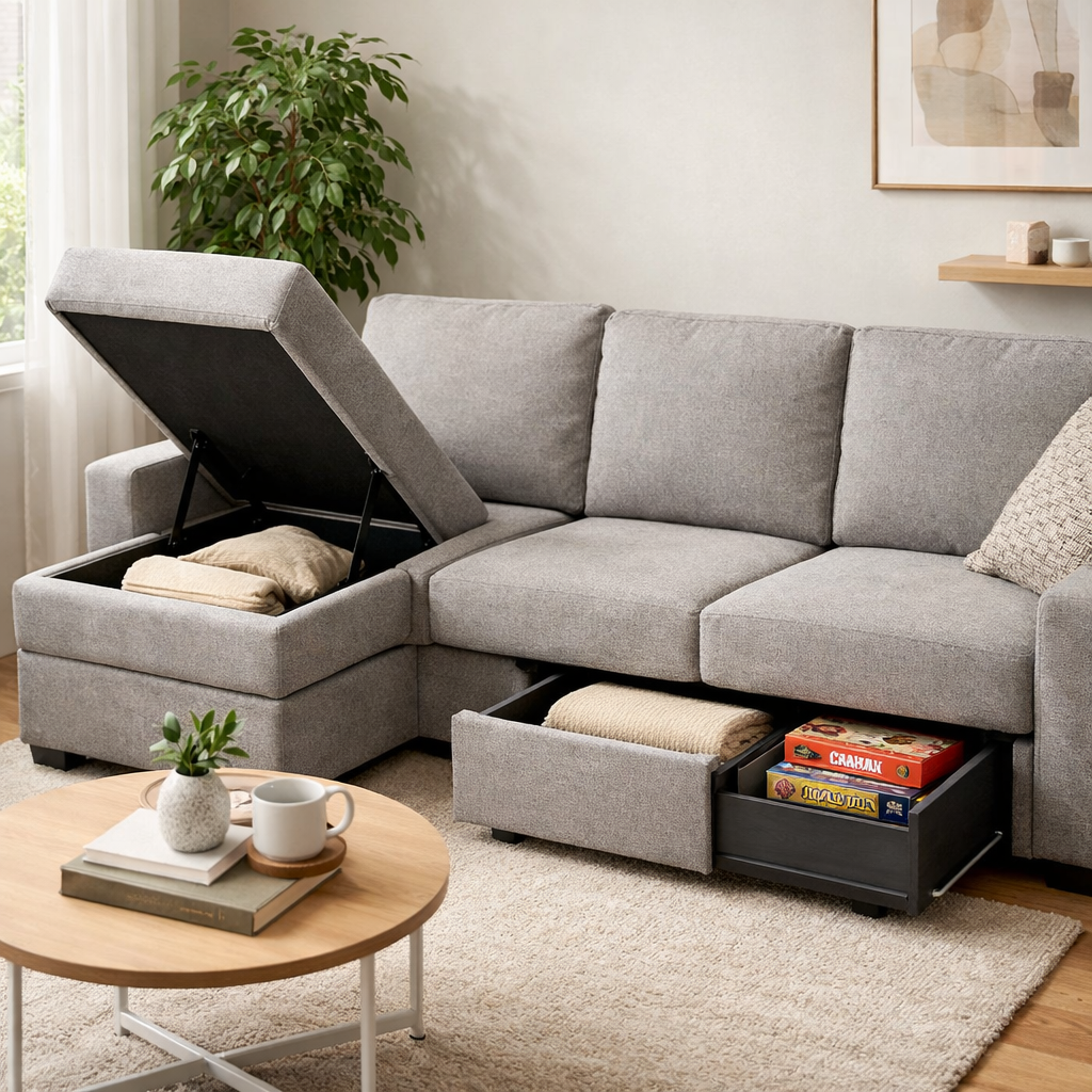 Small Home Storage Problem? Modular Sofas With Built-In Solutions