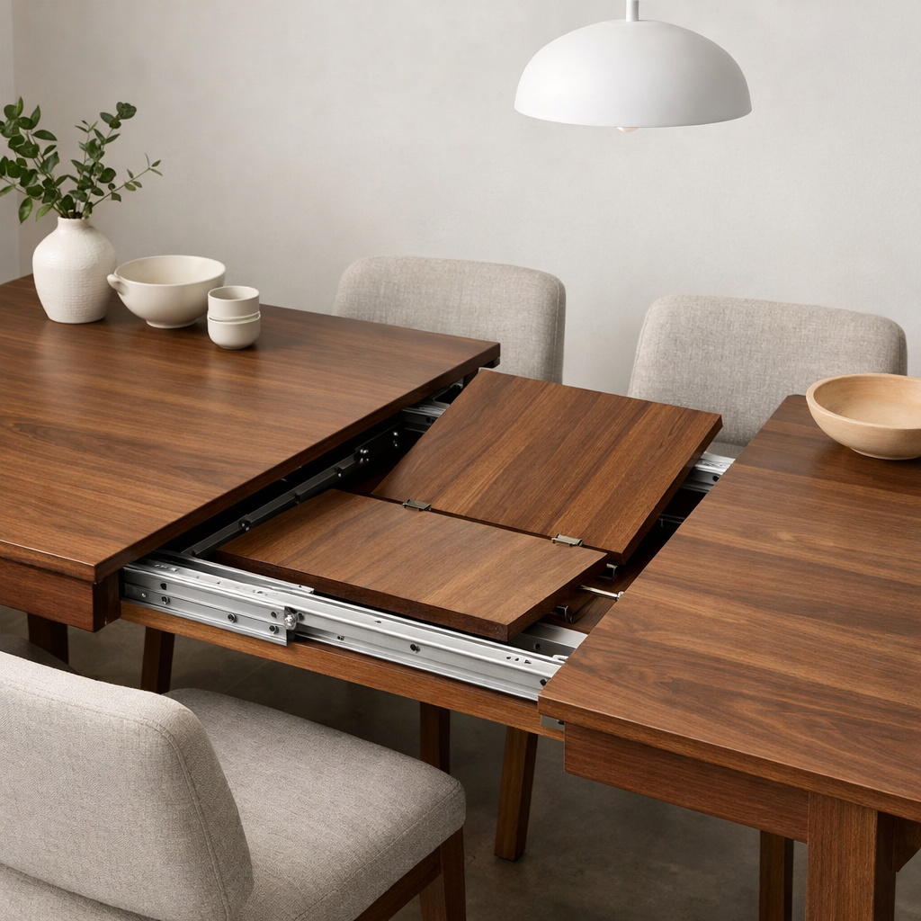 Top Brands Making Modern Extendable Dining Tables With Hidden Leaves